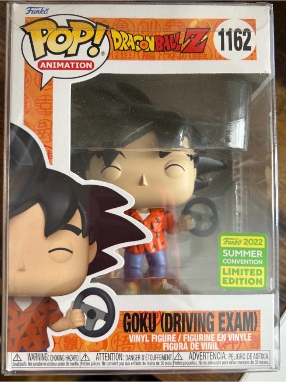 Funko Pop! Dragon Ball Z Goku Driving Exam #1162 Shared Sticker Summer 2022